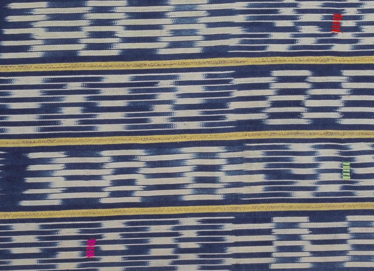 Vintage Handwoven Baule Cloth – Ivory Coast Textile 60″×42″