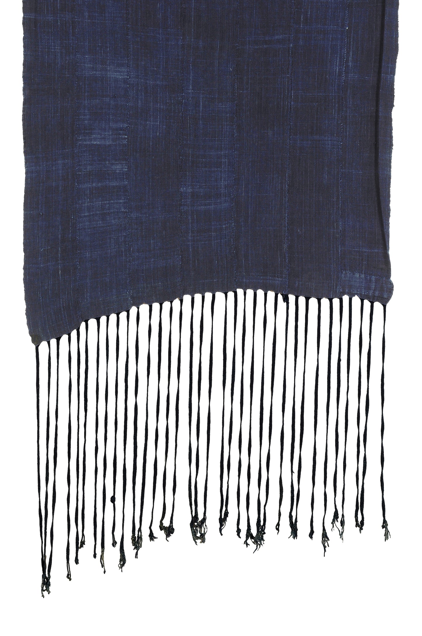 Authentic Vintage Handwoven Indigo Cloth From Burkina Faso - zoomed-in detail
