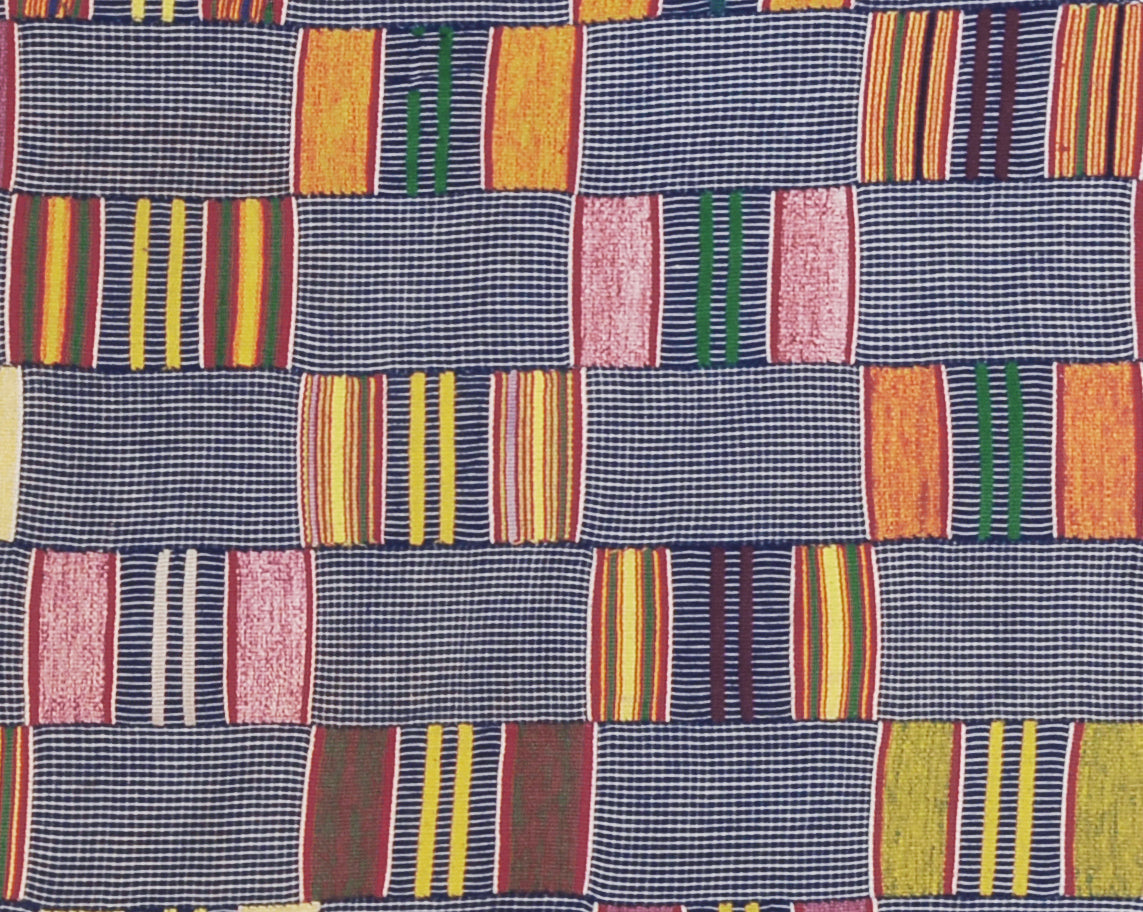 Handwoven Ewe Kente (1960s Vintage, 71¼″×44″, Volta Region)