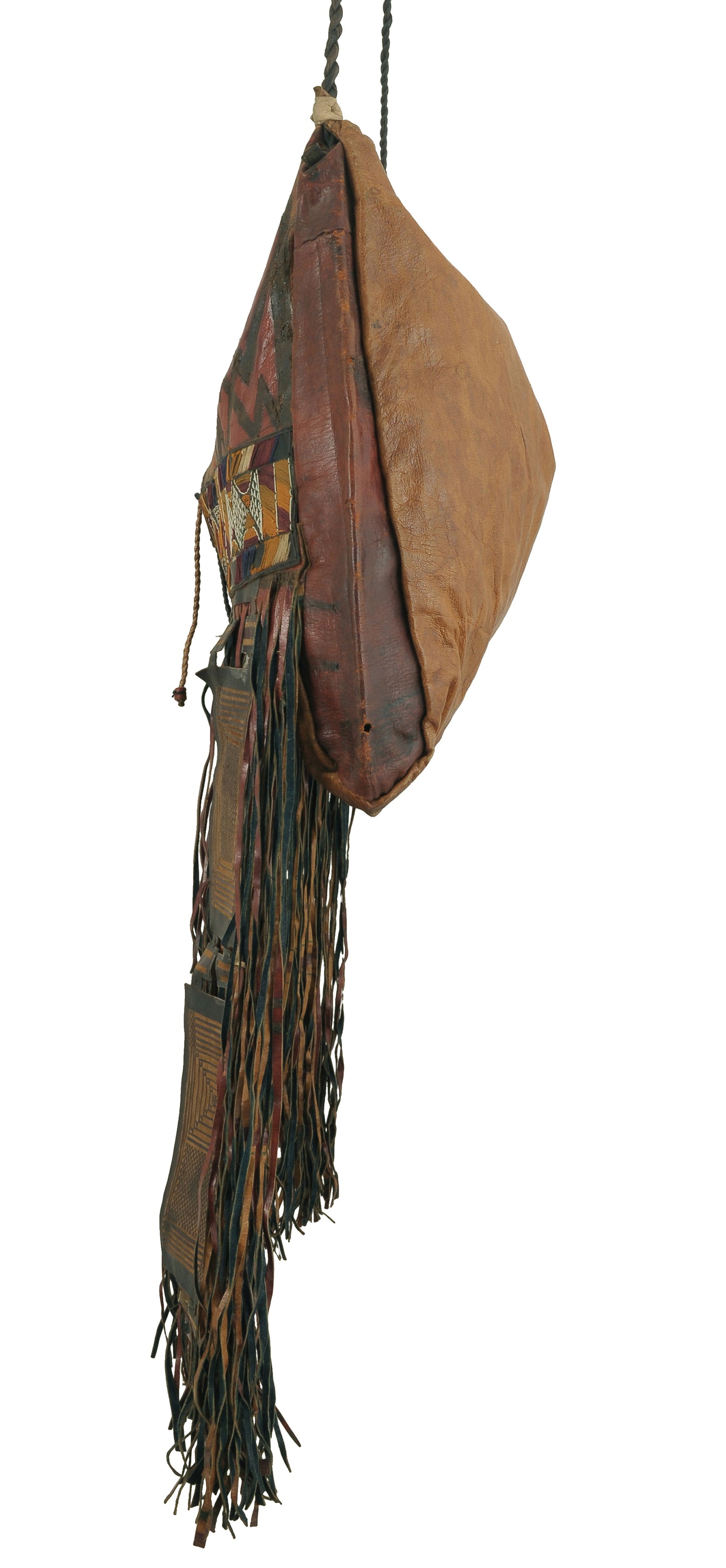 Authentic Tuareg Leather Bag – Sahara Nomad Ethnic Vintage Carryall