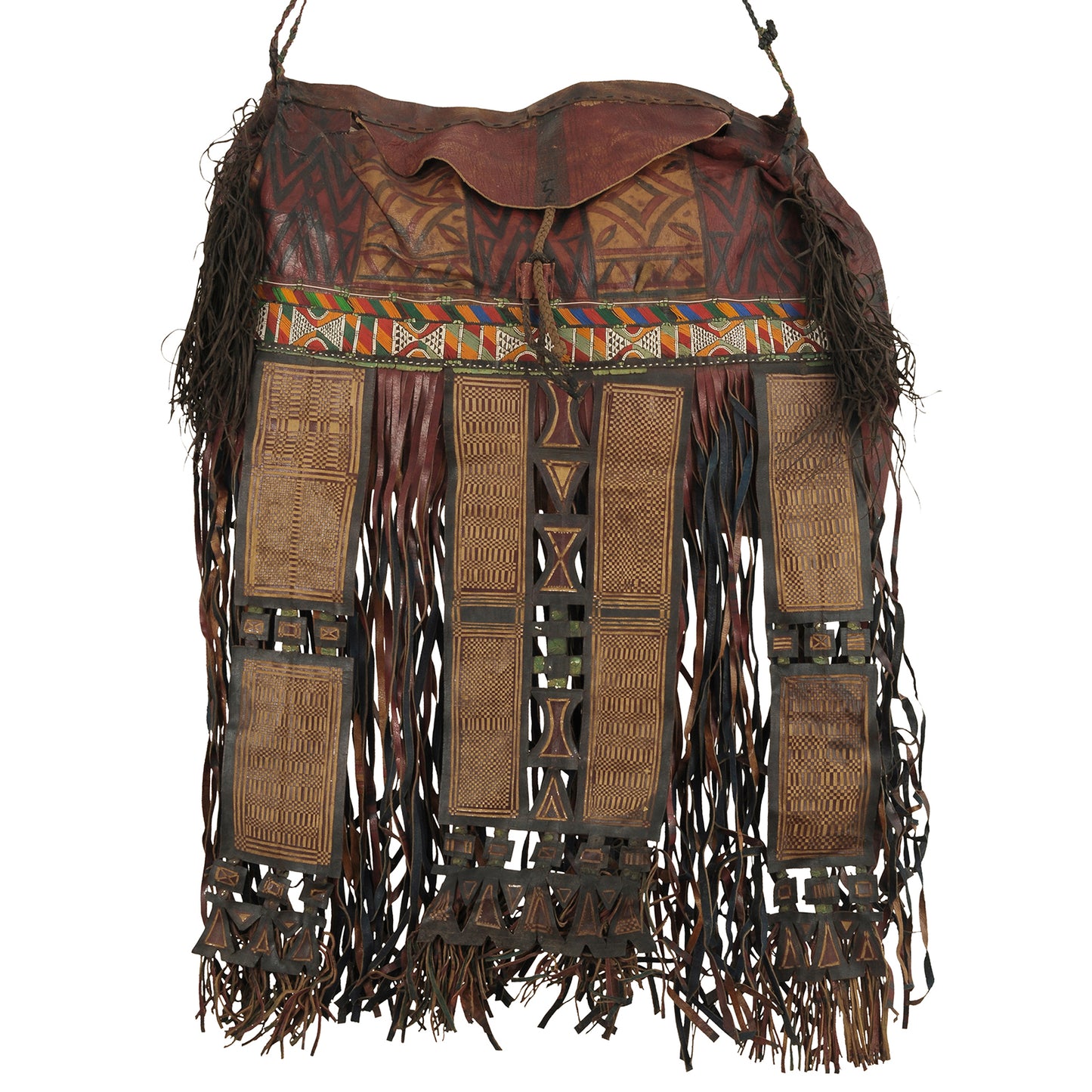 Genuine Old Tuareg Leather Bag – Ethnic Nomad Sahara Accent