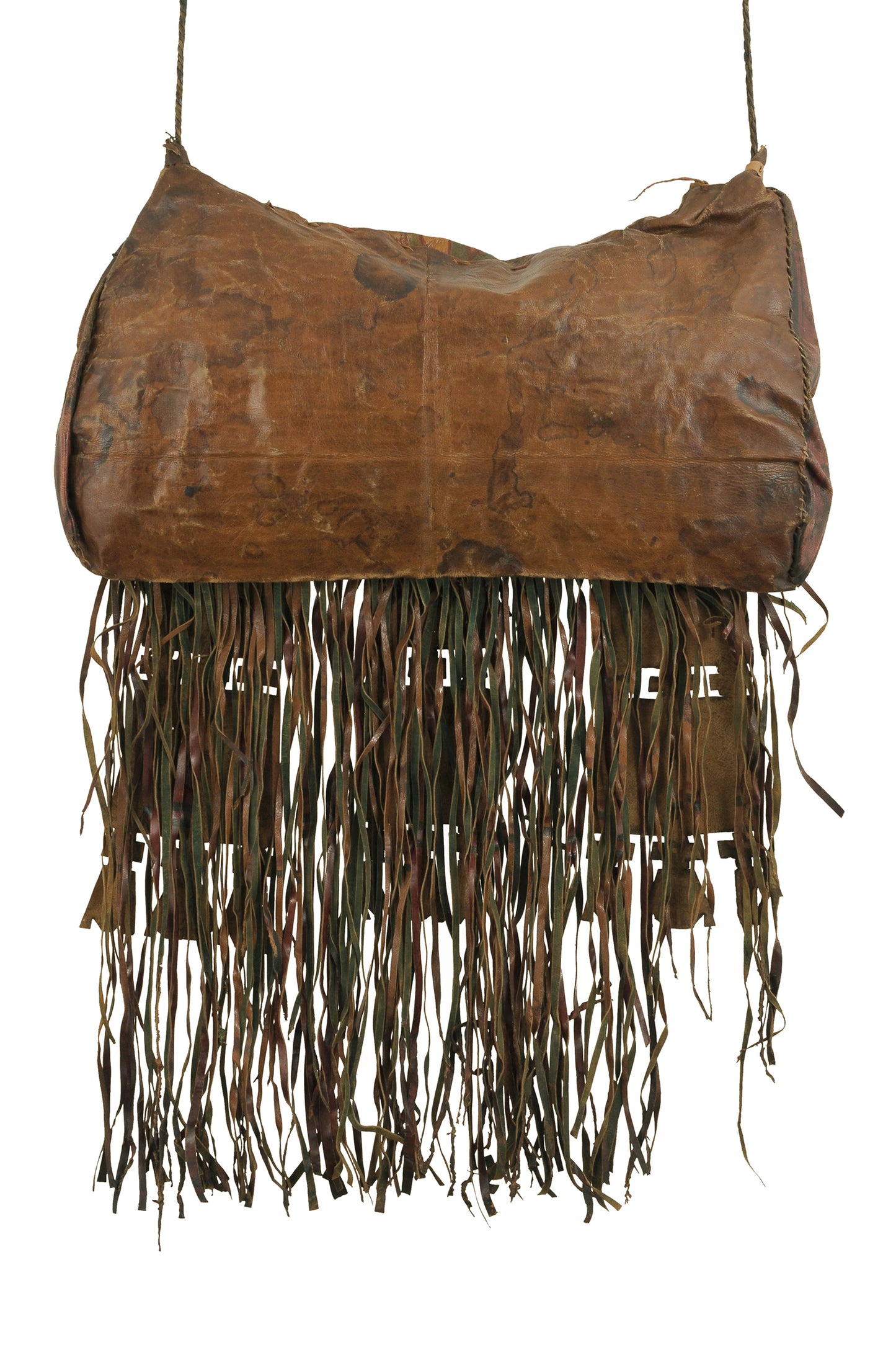 Authentic Tuareg Leather Bag – Vintage Sahara Nomad Ethnic Art