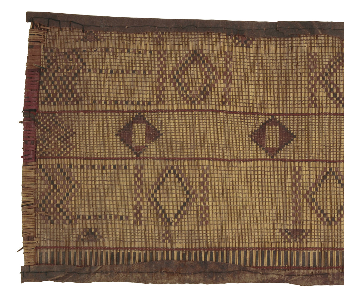Nomad Ethnic Tuareg Straw Mat 93 × 38 cm – Authentic Sahara Art