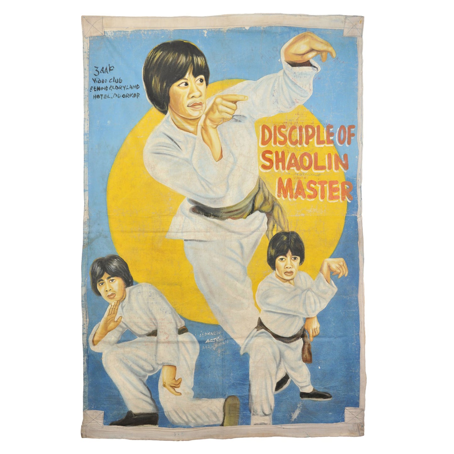Disciple Of Shaolin Master Movie Poster - Ghana Hand-Painted Art