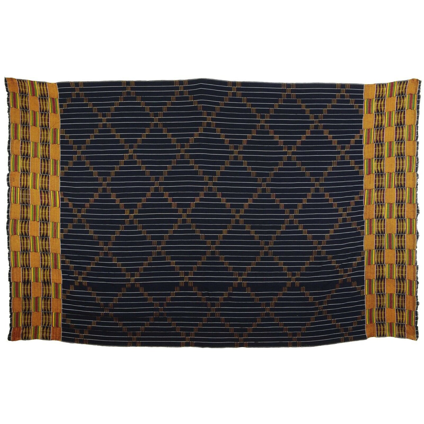 Handwoven Ashanti Kente Cloth – Vintage Woman Size 1970s