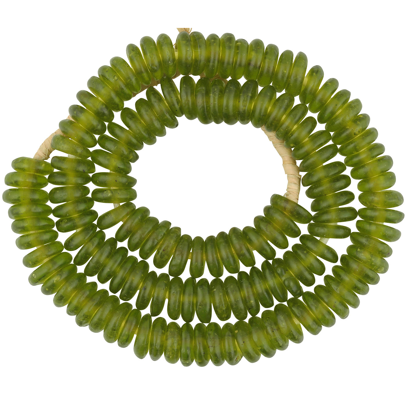 African Trade Beads - Ghanaian Recycled Glass Annular Beads