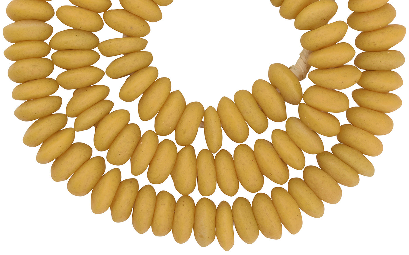 African Trade Beads: Krobo Recycled Glass Beads From Ghana - close-up