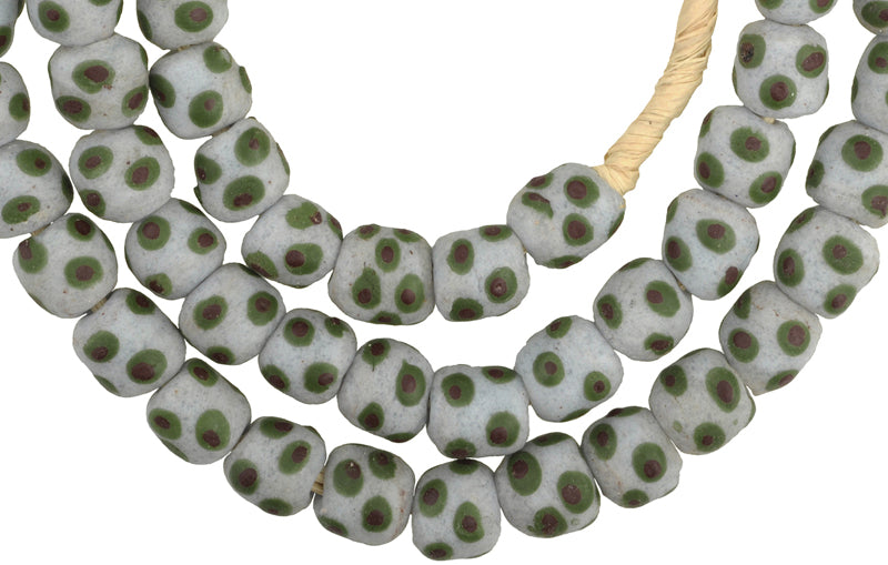 Fancy "Eye" Powder Glass Beads - African Trade Beads From Ghana - alternate view