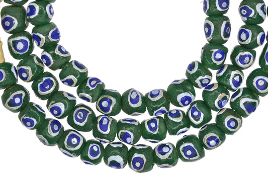 New Powder Glass Beads From Ghana - Fancy African Trade Beads - alternate view