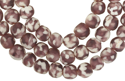 New African Trade Beads - 10Mm Recycled Glass Krobo Beads - alternate view