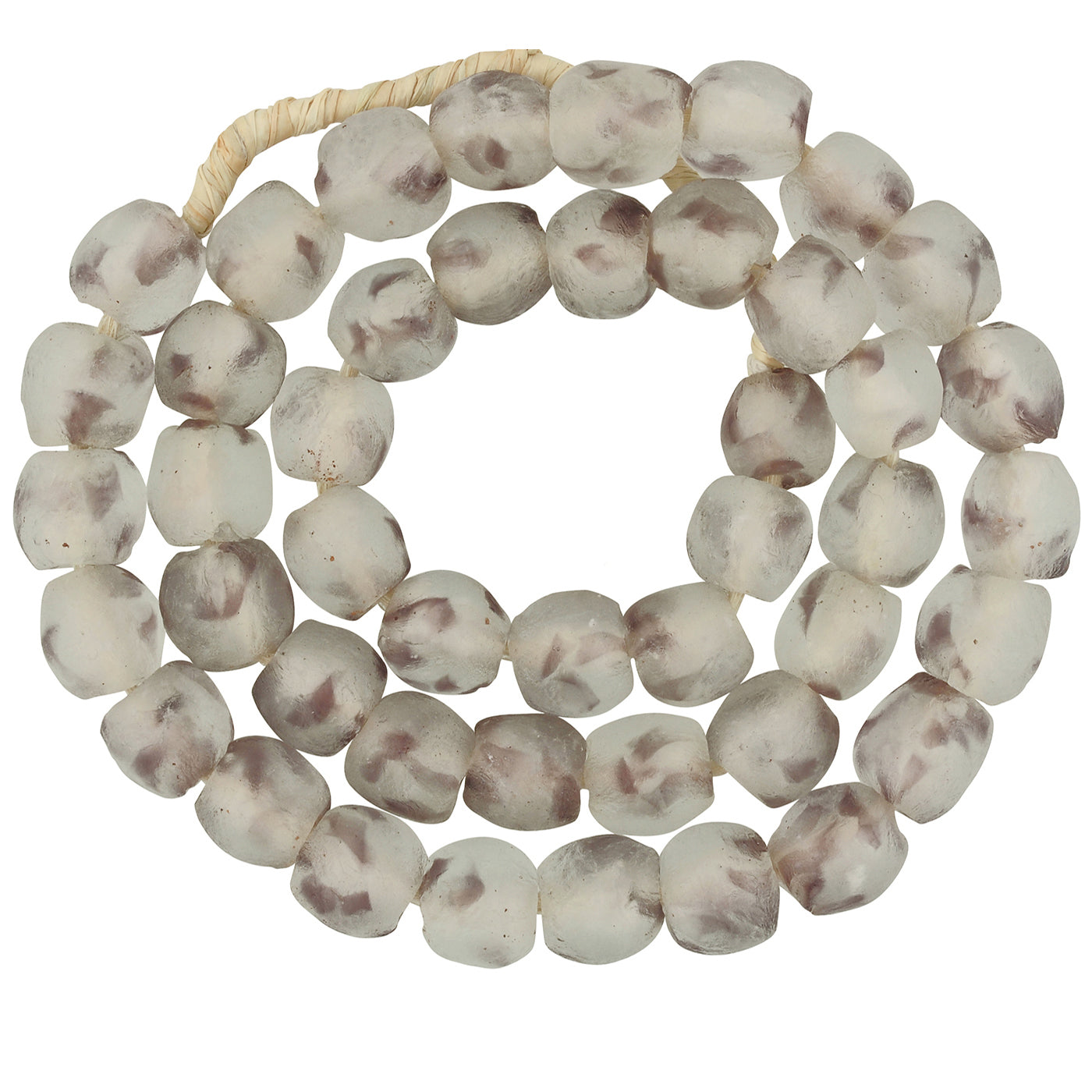 Translucent Recycled Krobo Glass Beads 22" Strand - 12-13Mm