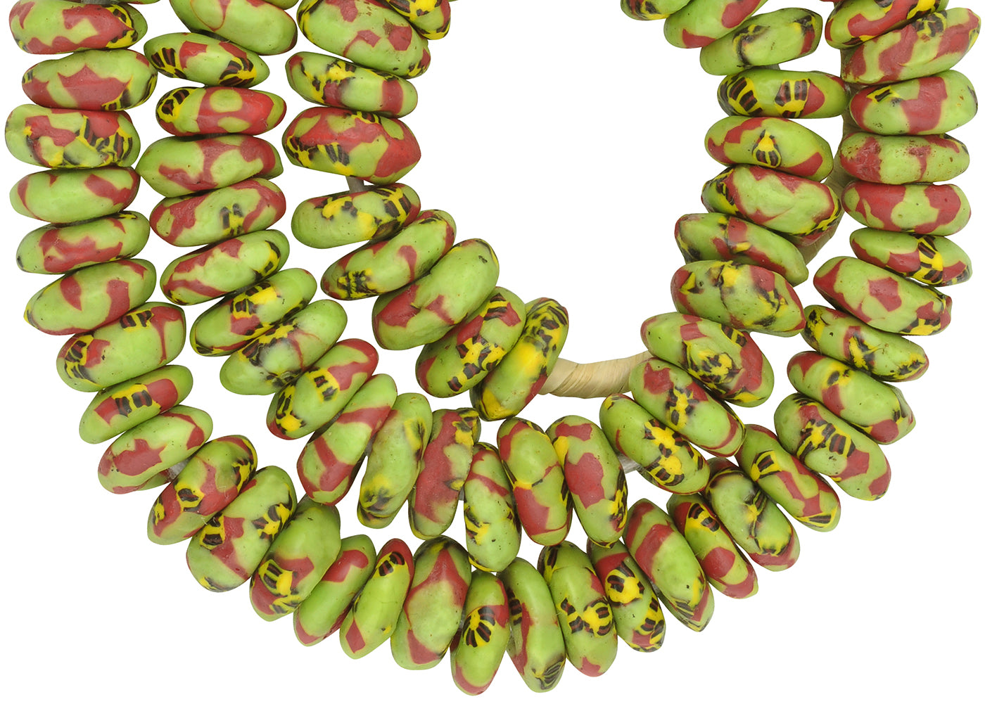 Beautiful African Trade Beads: Recycled Glass Beads From Ghana - close-up