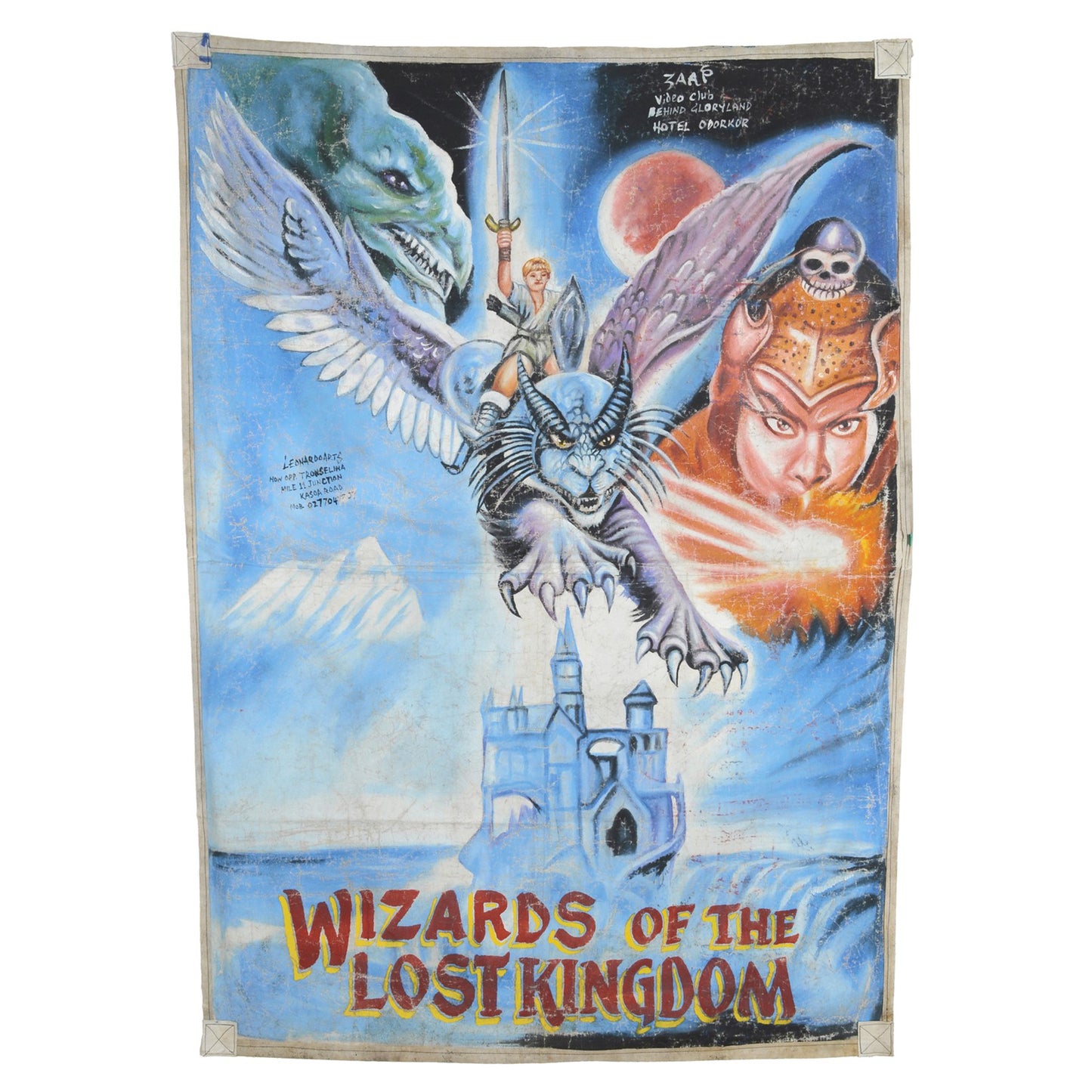Wizards Of The Lost Kingdom Movie Poster - Hand Painted In Ghana
