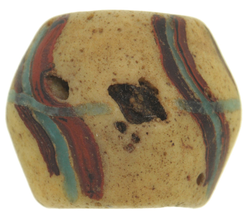 Rare Authentic Old Ghana Bodom Bead – 18×15 mm Powder Glass