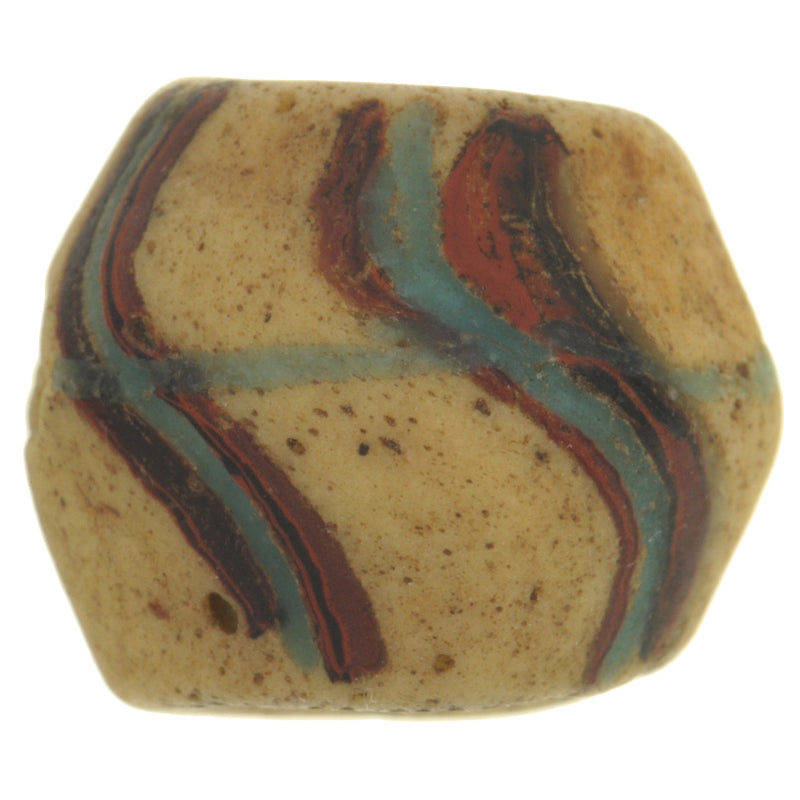 Rare Authentic Old Ghana Bodom Bead – 18×15 mm Powder Glass