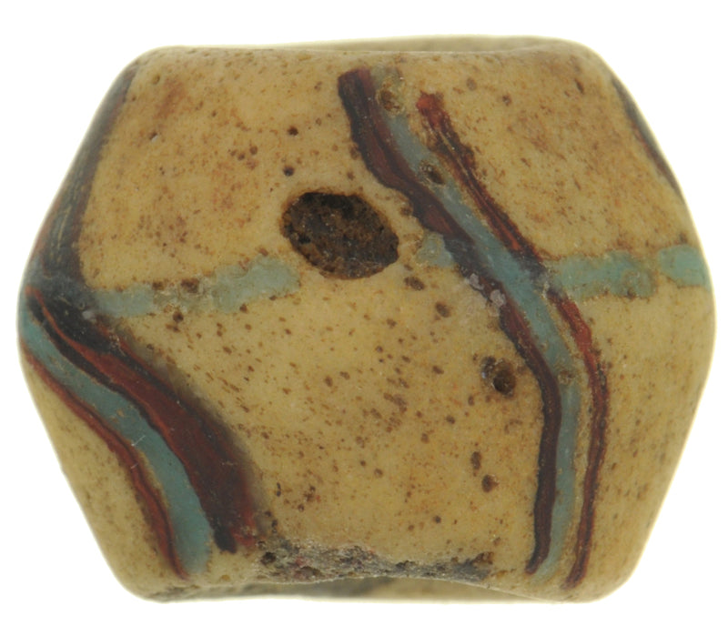 Rare Authentic Old Ghana Bodom Bead – 18×15 mm Powder Glass