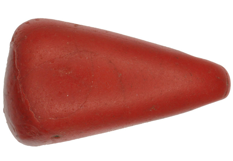 Rare Old Red Kiffa Bead - African Glass Trade Bead - product focus