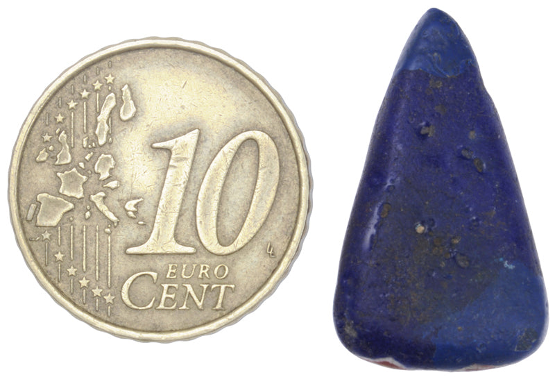 Rare Large Blue Kiffa Glass Trade Bead - Handmade In Mauritania - zoomed-in detail
