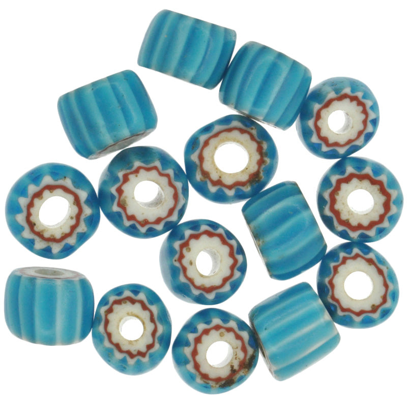 Rare 4-Layer Chevron Beads - Antique Venetian Glass, 5Mm Strand