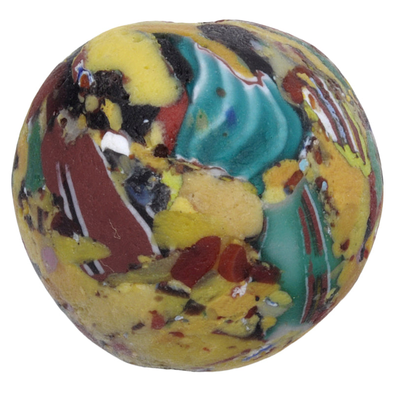 Large Recycled African Trade Bead - Venetian Millefiori & Chevron