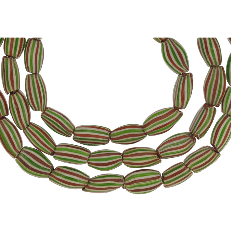 Antique 4-Layer Chevron Bead Strand - Tabular & Elongated Shapes