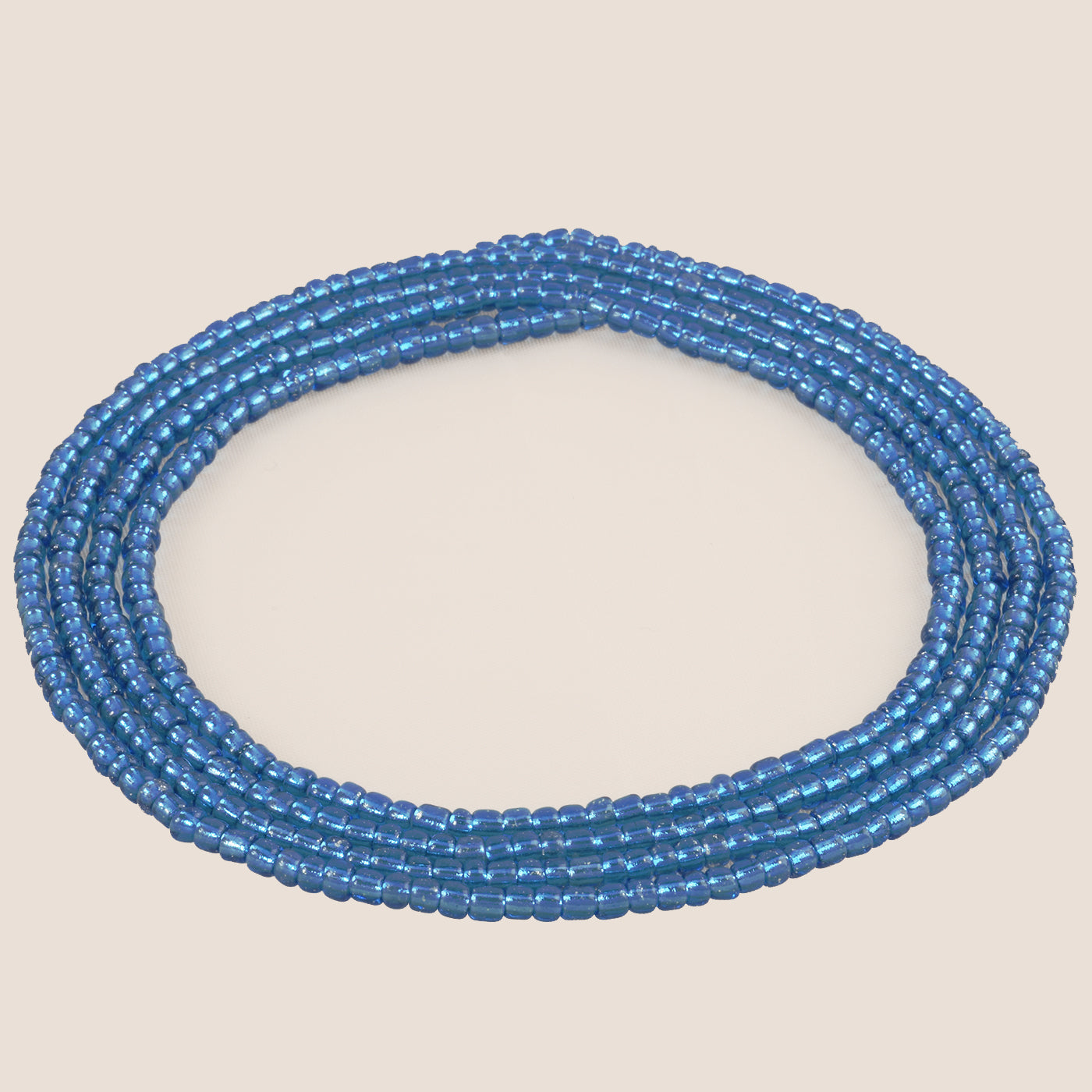 Deep Ocean Blue Waist Beads – African Handmade Body Jewelry Ghana