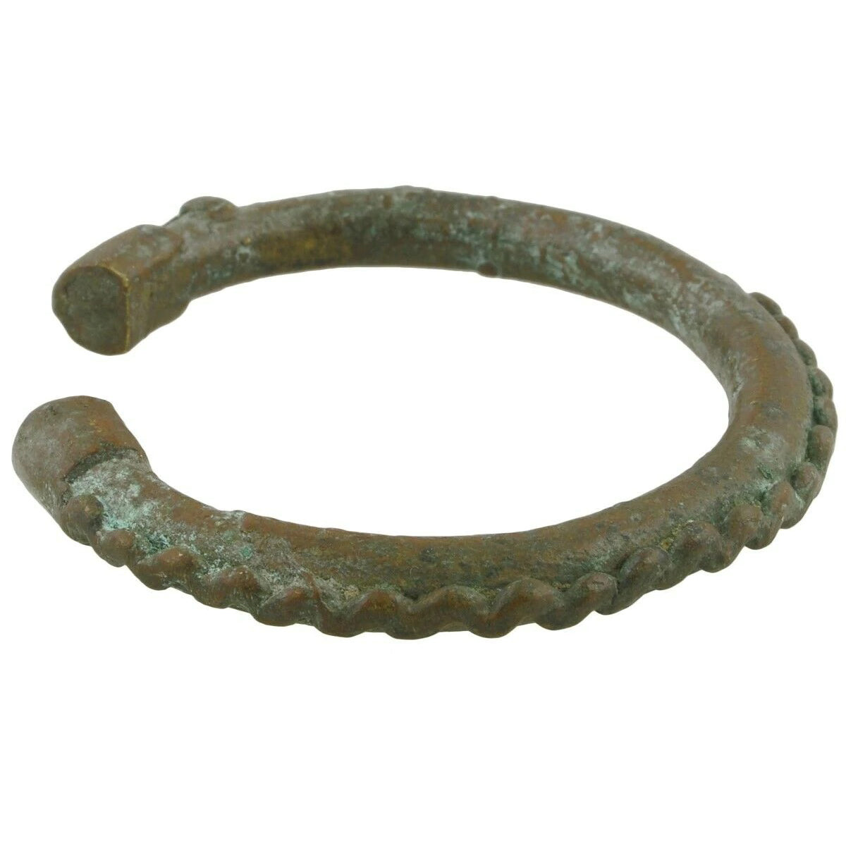 African Old Brass Bronze Bracelet Currency Akan Fulani Ghana / Burkina Faso