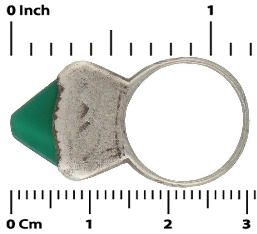 Old Tuareg Ring Silver Ethnic Jewelry African Niger Nigeria Mali West Africa - focused artwork area