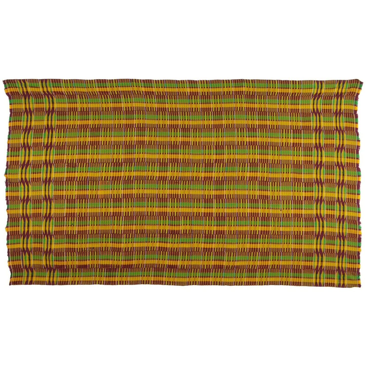 Vintage Handwoven Ashanti Kente, Woman Size 75½″×43½″ – Ghana Cloth