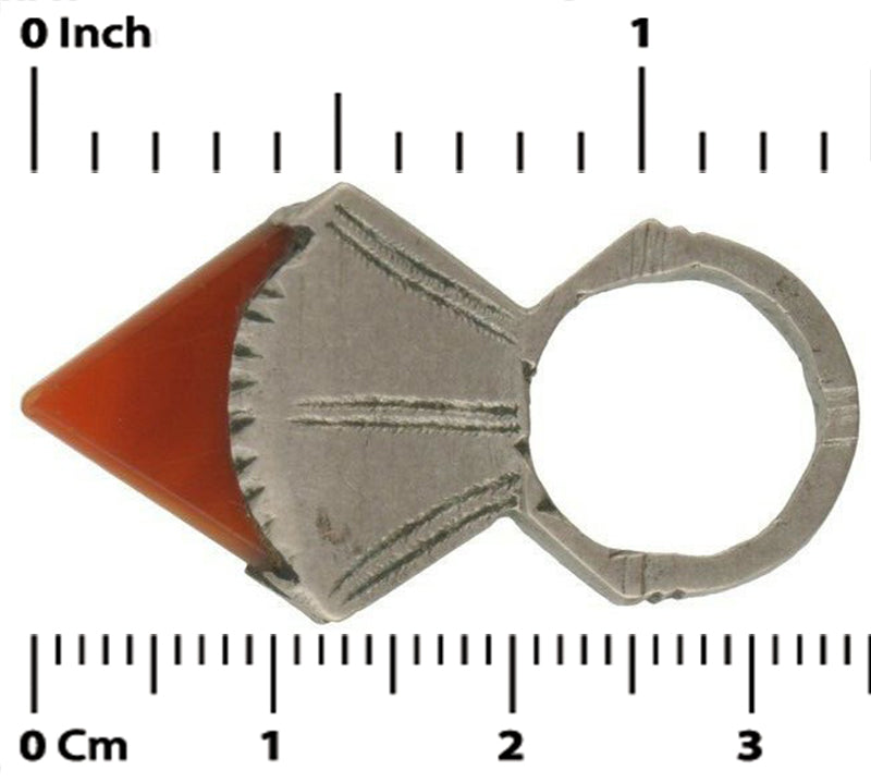 Ethnic Old Tuareg Silver Hair Ornament Jewelry African Mali Niger In-Gall Ethnic - close-up