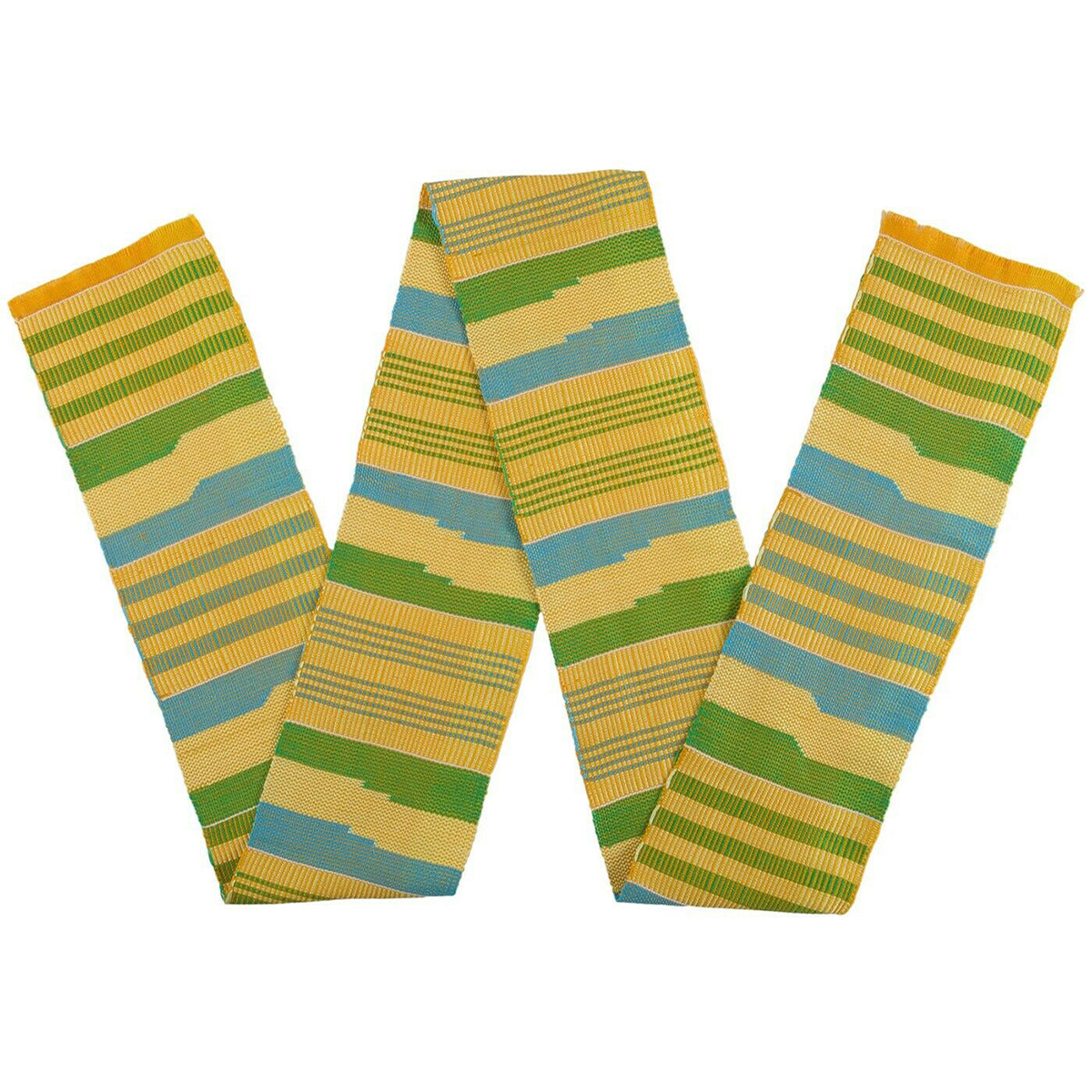 Exquisite Handwoven Kente Scarf - Discover Traditional Ghanaian Craftsmanship