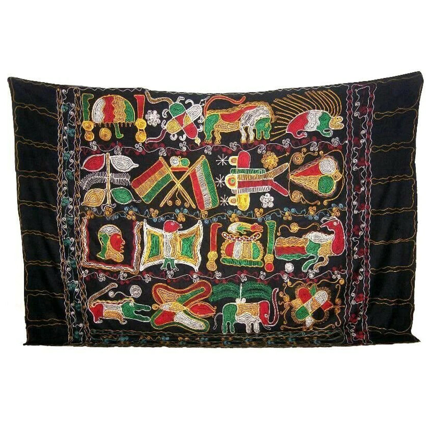 Cloth Of The Great Akunitan Ghana Ashanti African Cloth Fabric Ethnic Tribal