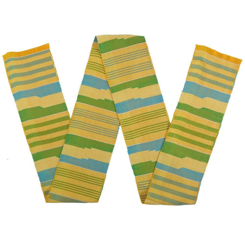 Exclusive Handwoven Ashanti Kente Scarf - Authentic Ghanaian Heritage