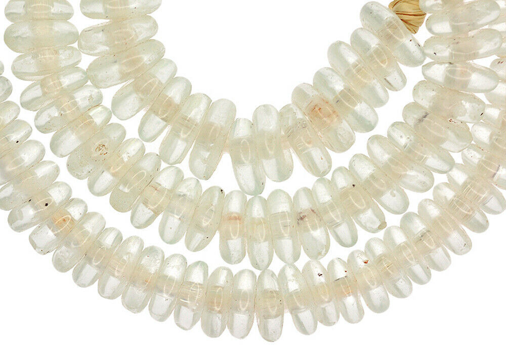 Handmade Ghanaian Recycled Glass Beads, 11Mm, African Trade Beads - alternate view