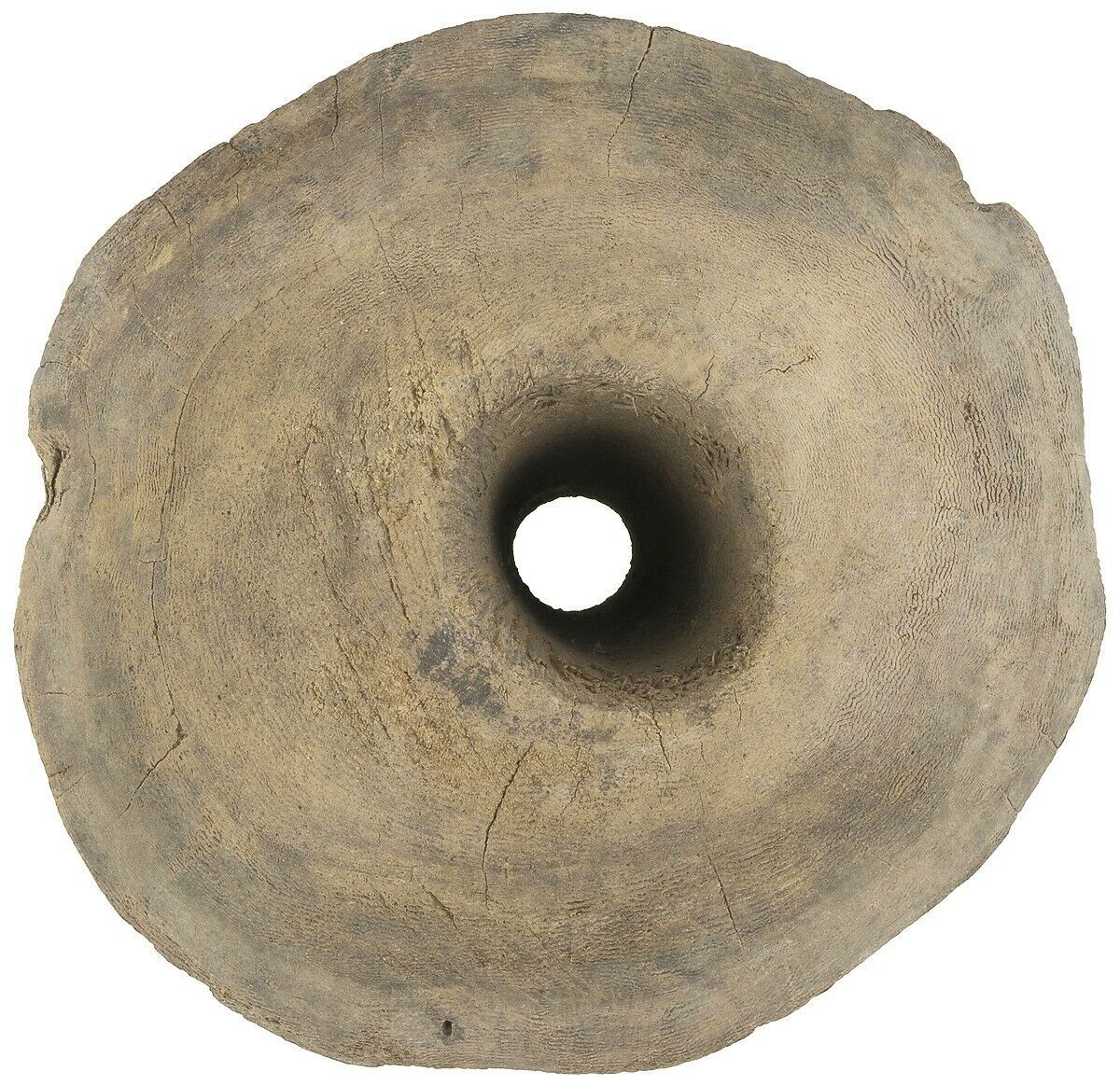 Authentic Large Tuareg Wooden Pulley – Vintage 20 × 18 cm Well Tool