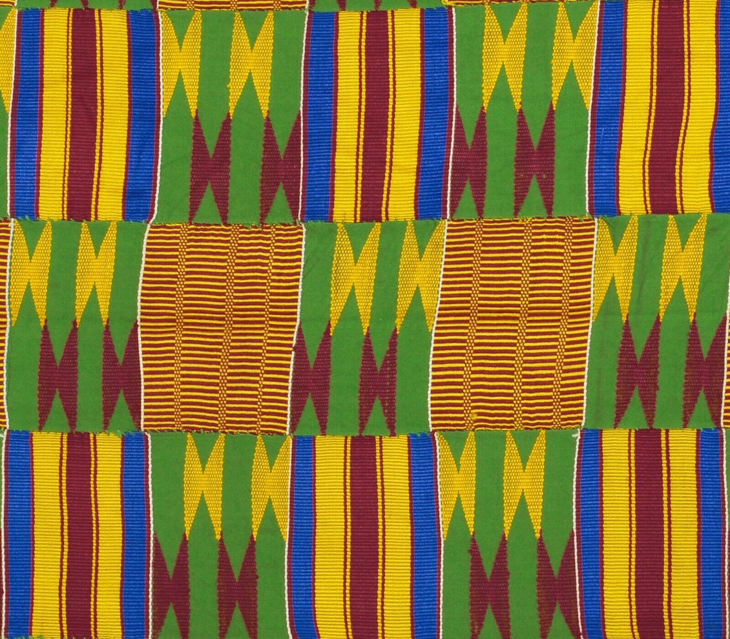 Handwoven Ashanti Kente – Vintage Woman Size 79½" x 44" Cloth