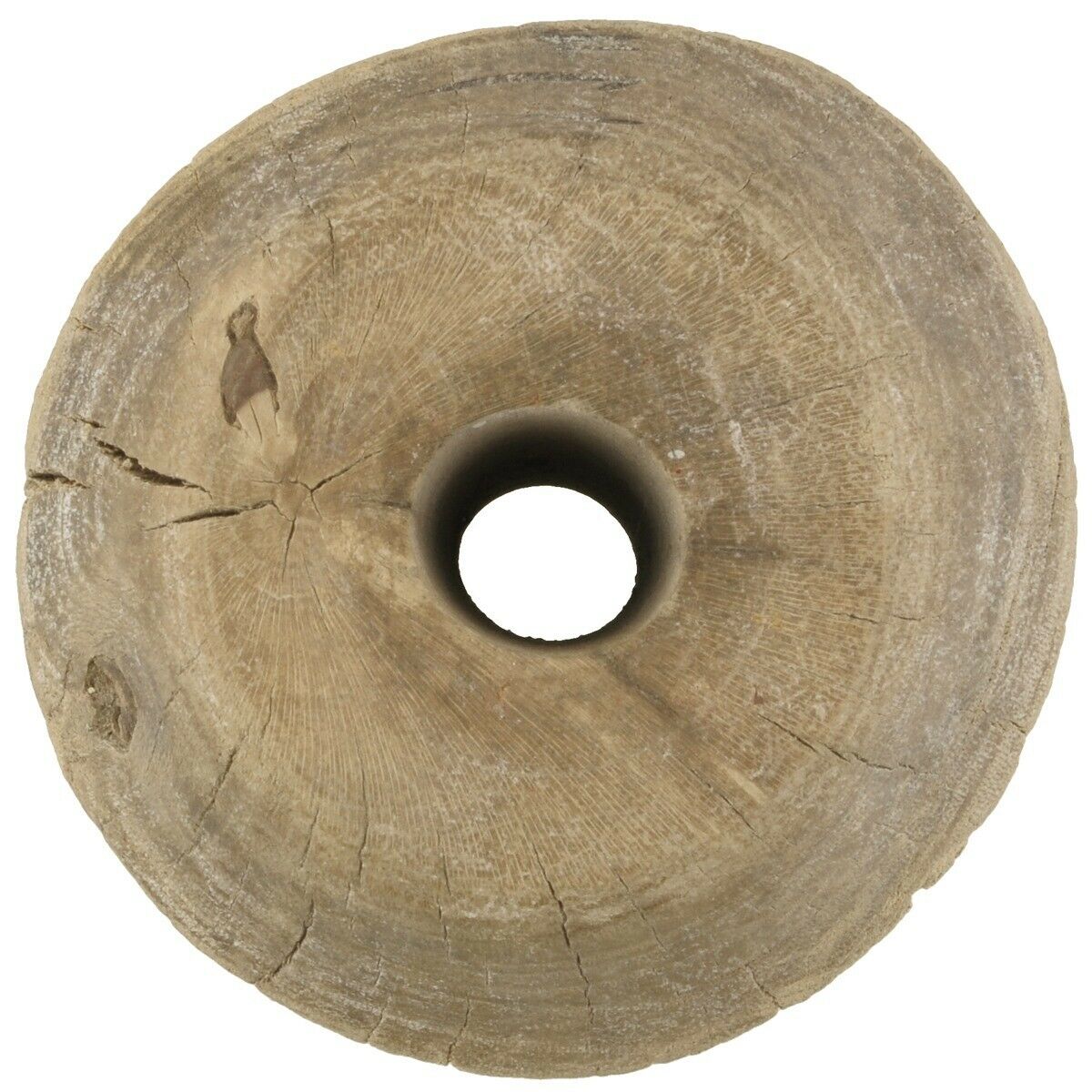 Small Hand‑Carved Tuareg Wooden Well Pulley – 18 cm × 12 cm