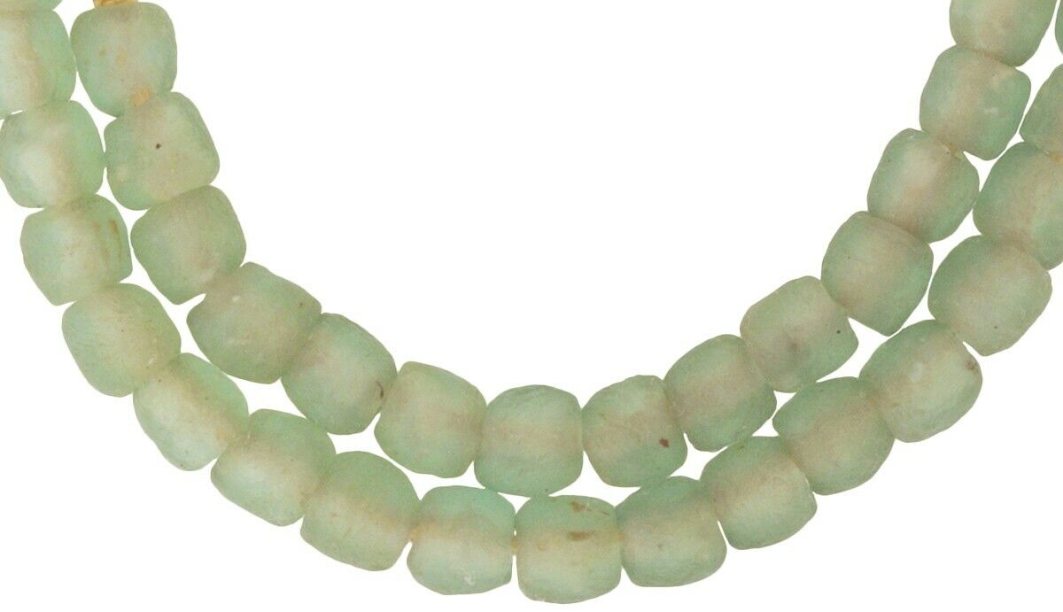 Translucent Bottle Glass Beads - African Trade Beads From Ghana - alternate view