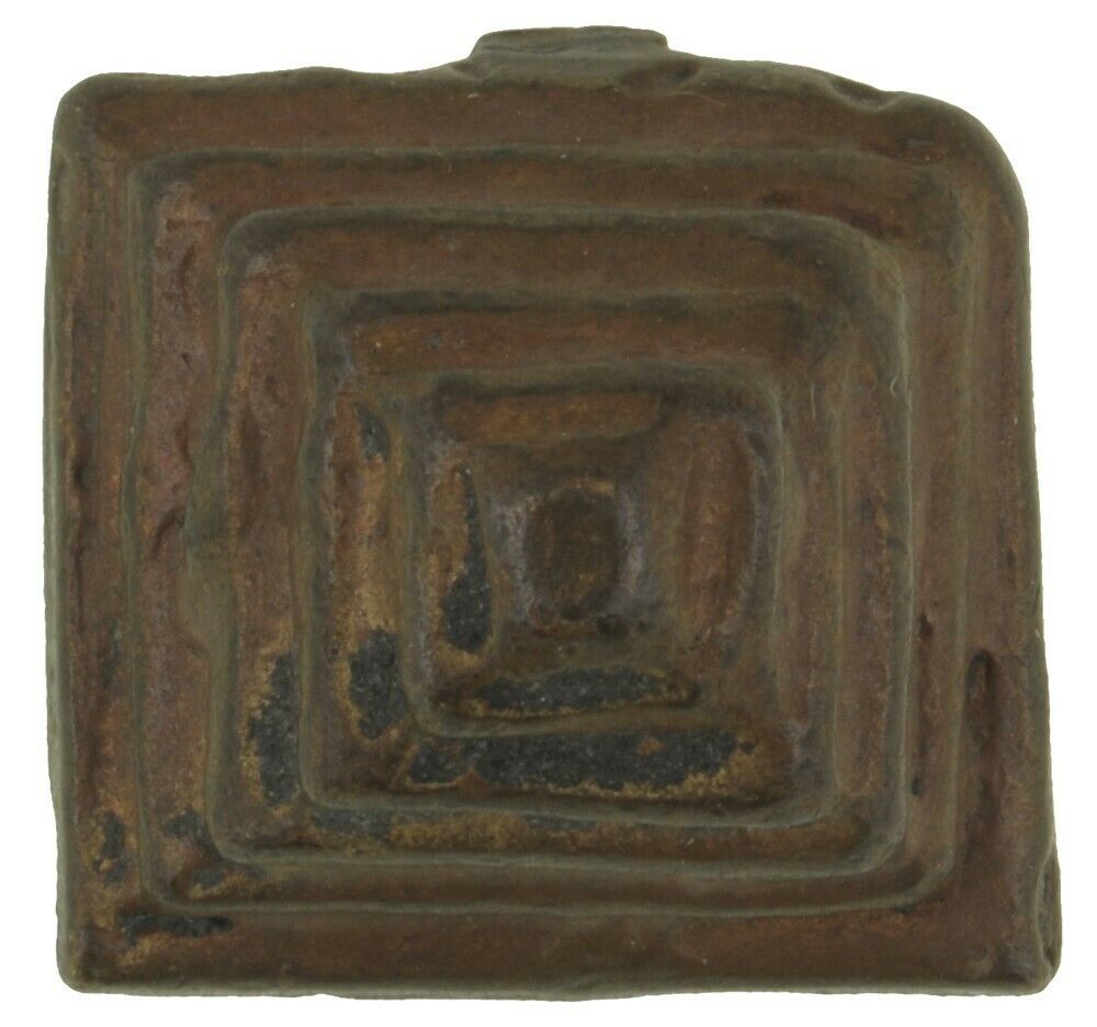 Antique Ashanti Pyramid Brass Goldweight – Lost Wax Cast