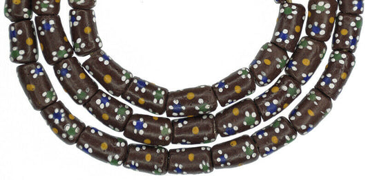 Elegant African Trade Beads - 9Mm Glass Beads From Ghana - alternate view