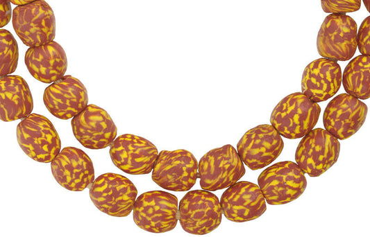 African Trade Beads: Ghana Fused Glass Beads, 10-11Mm - alternate view