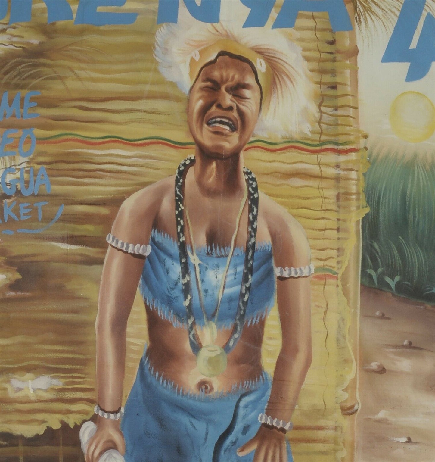 Brenya 4 Movie Poster - Authentic Hand-Painted African Art - close-up