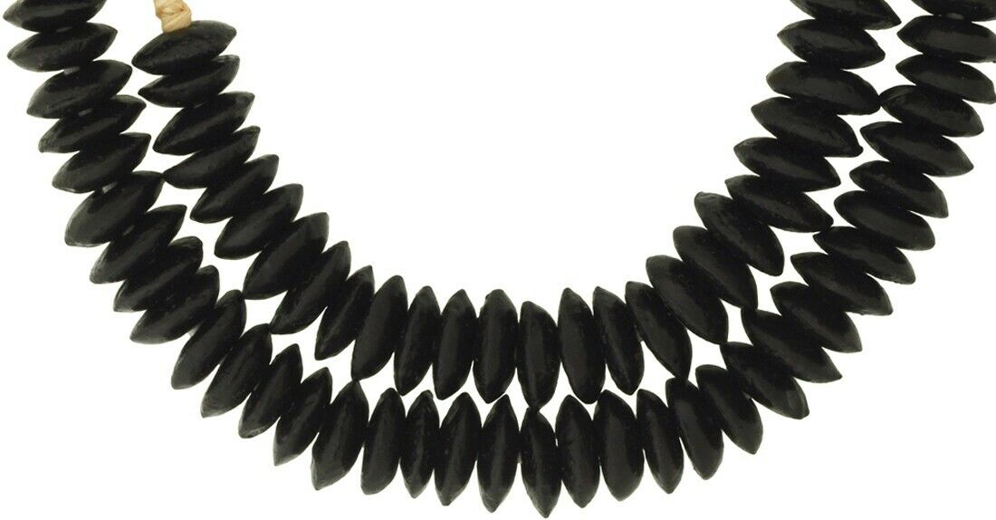 Authentic 14Mm Krobo Recycled Glass Beads - African Trade Beads - alternate view