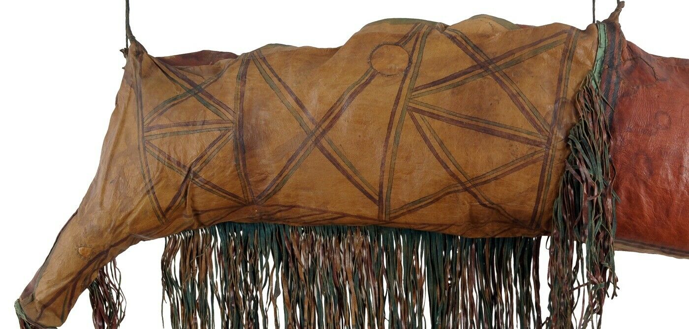 Authentic Tuareg Leather Camel Bag – Sahara Nomad Ethnic Piece