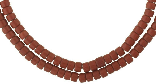 Old Czech Tile Glass Trade Beads, Bohemian African Beads - alternate view
