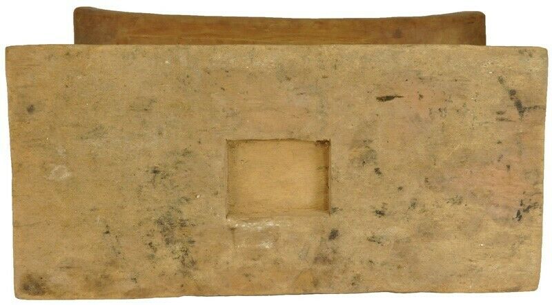 Antique Ashanti Stool Tribal Chief Ghana Wood African Akan Ethnic Handcarved - angled shot
