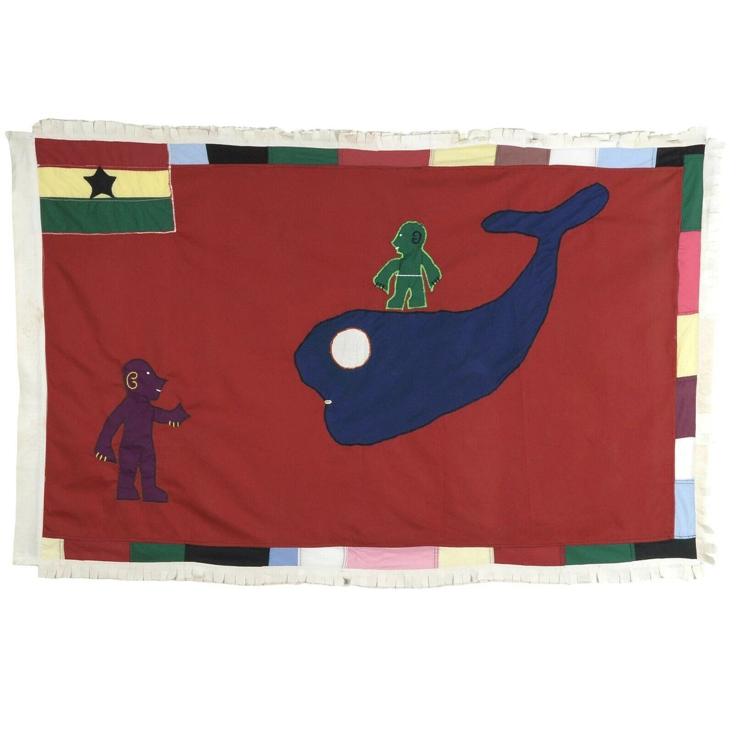 Authentic Fante Asafo Frankaa Festival Flag – 61¾″ × 39¾″