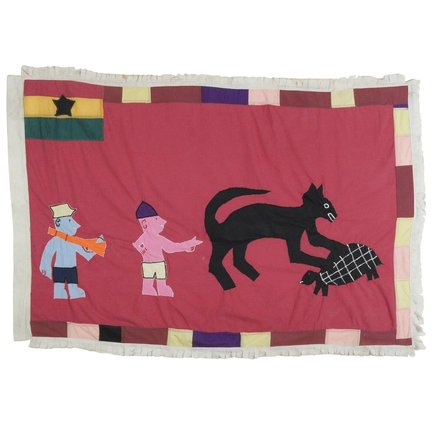 Fante Asafo Flag Frankaa Fanti War Ghana African Applique Art