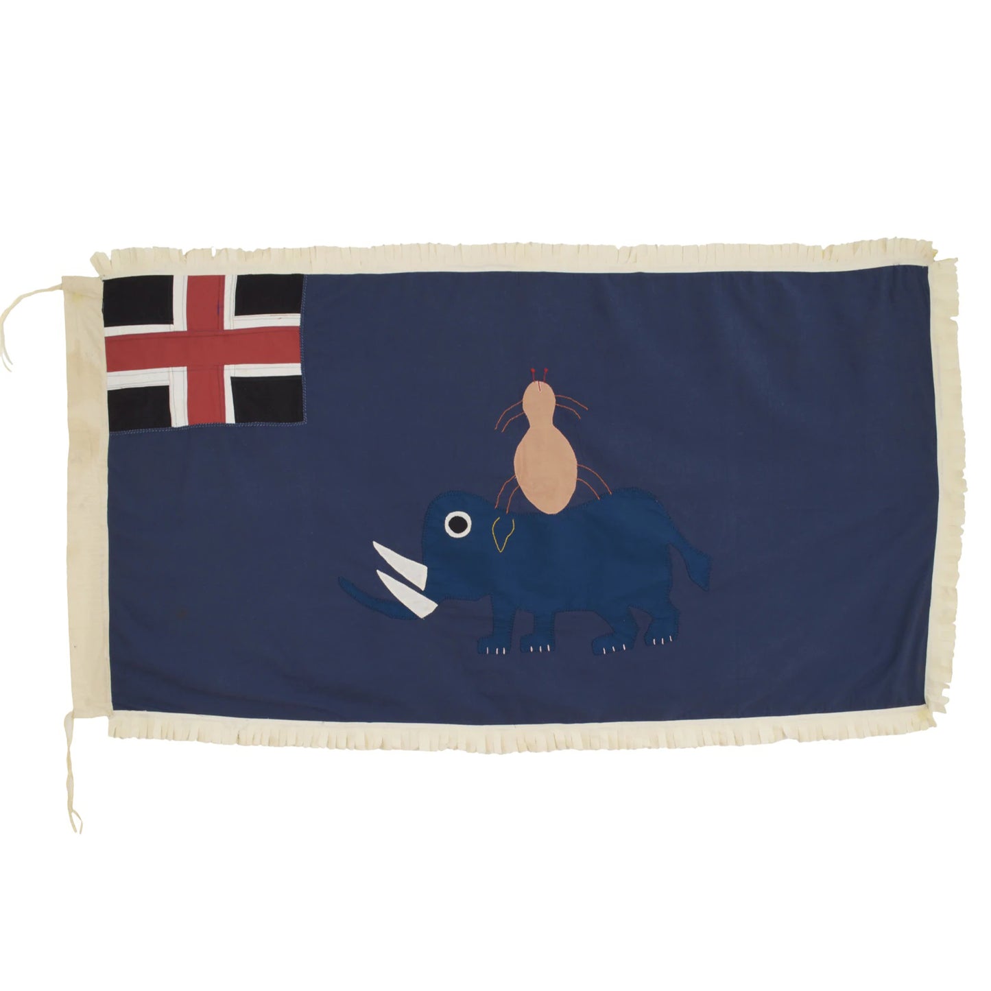 War Flag Fante Fanti Ghana African Art Asafo Frankaa Applique Gold Coast