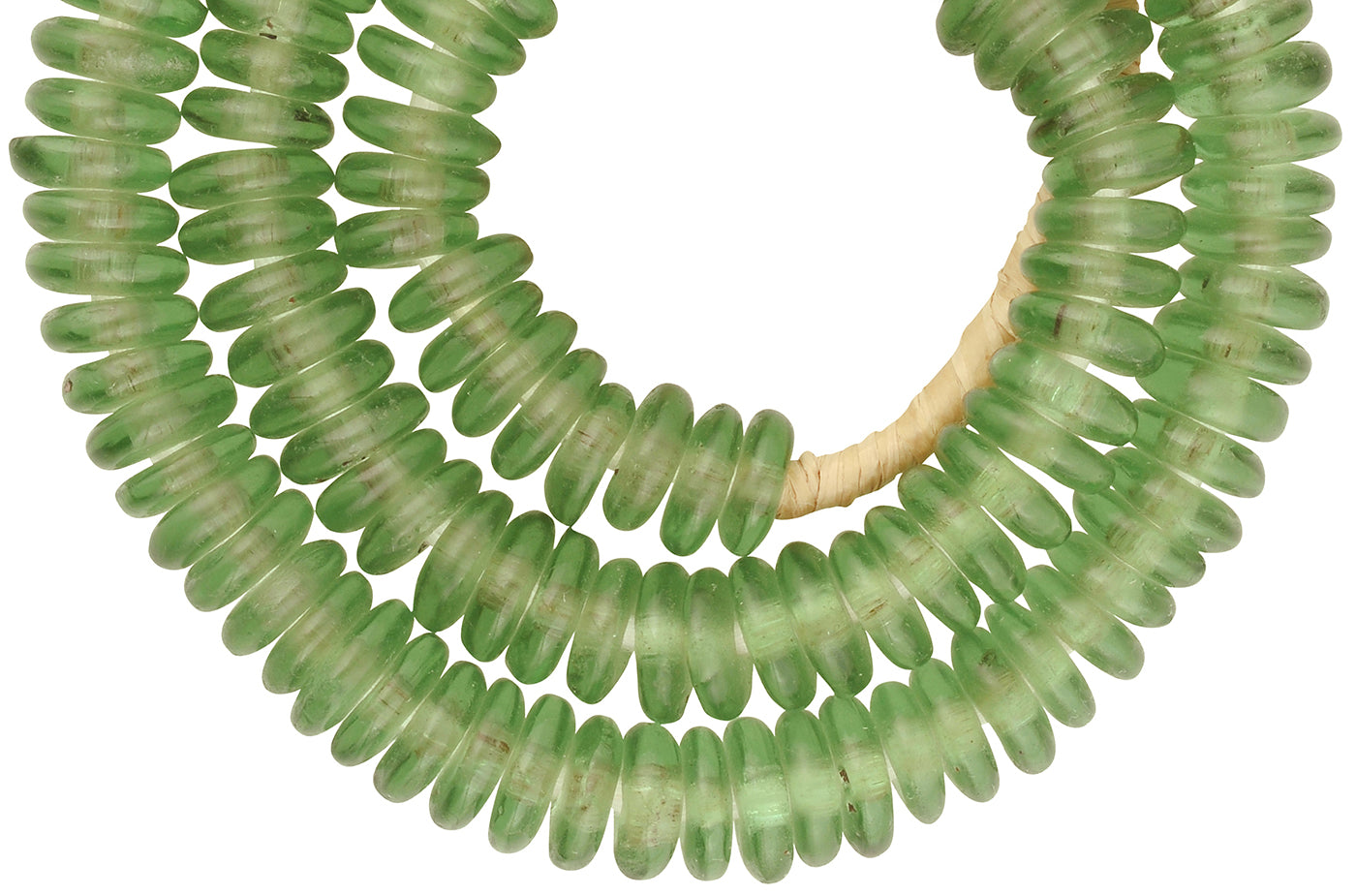 African Trade Beads - Handmade Recycled Glass Beads From Ghana - close-up